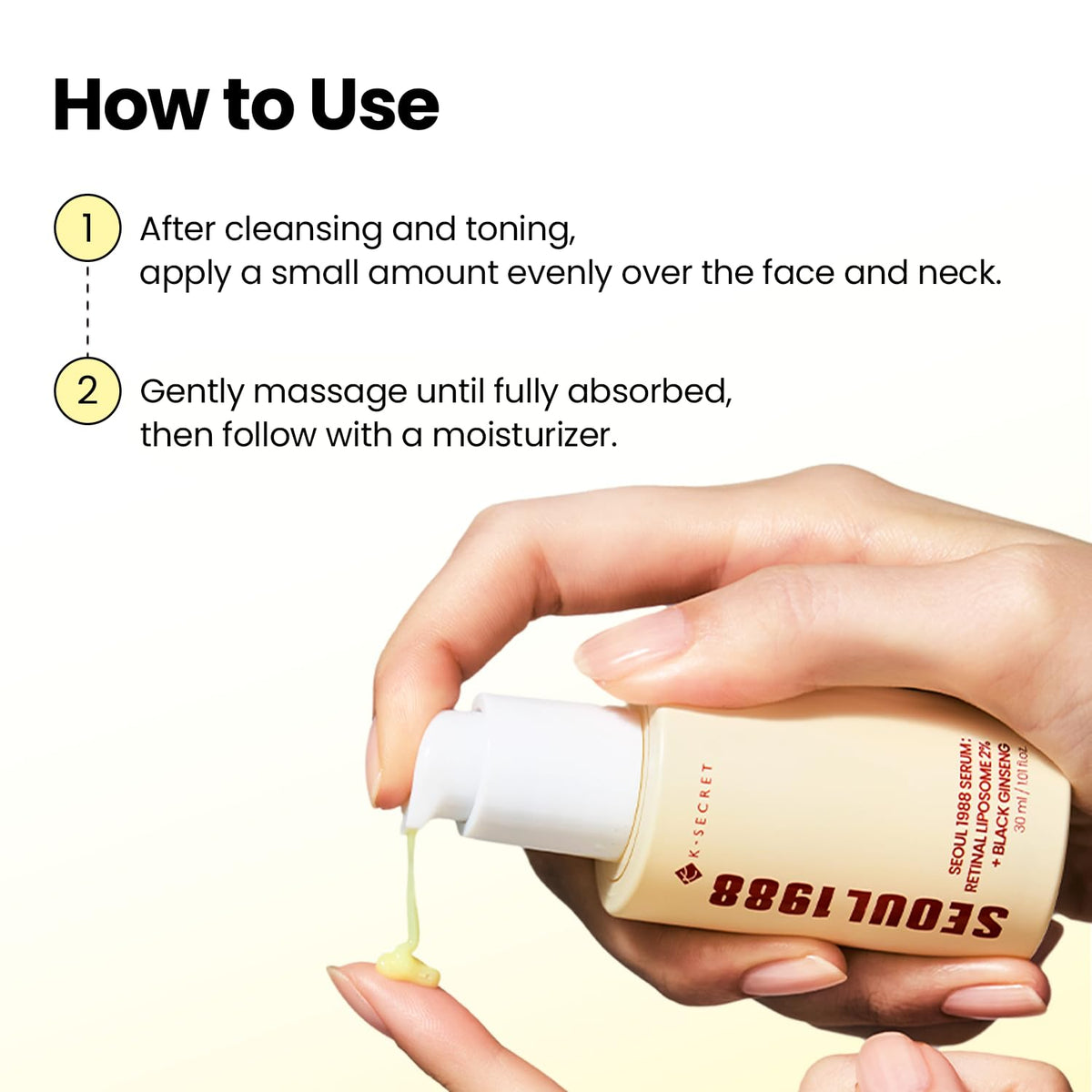 K-SECRET SEOUL1988 Retinal Serum for Fine Lines & Pore Care, 1.01 fl oz