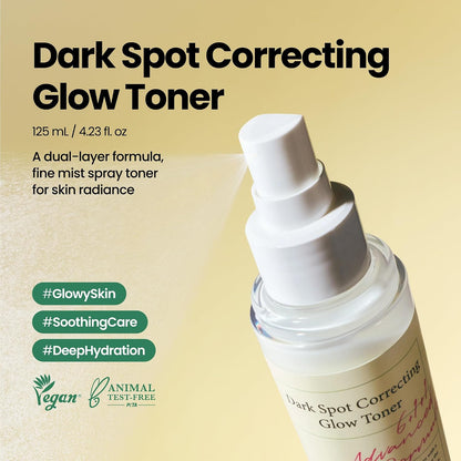 AXIS-Y Dark Spot Correcting Glow Toner with 5% Niacinamide, 4.23 fl. oz. | 98% Pure Glutathione, 5% Niacinamide, BHA & Hyaluronic Acid Improve Skin.