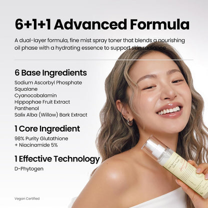 AXIS-Y Dark Spot Correcting Glow Toner with 5% Niacinamide, 4.23 fl. oz. | 98% Pure Glutathione, 5% Niacinamide, BHA & Hyaluronic Acid Improve Skin.