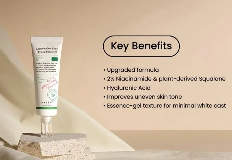 Axis-Y Complete No-Stress Physical Sunscreen 50ml